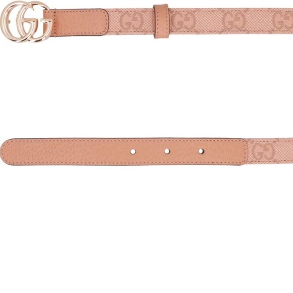 NEW Gucci Marmont GG supreme pink leather thin belt - size 100-40 - Picture 4 of 7